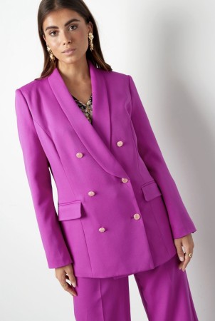 Oversized blazer gold buttons Pink -M