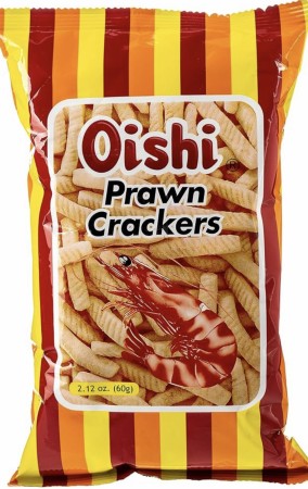 OISHI Prawn Crackers 60g. BFD mai 2025