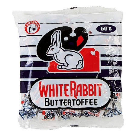 White Rabbit buttertoffee candy 100pcs 500gPålager 15.august 2025