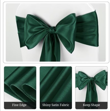 Stolsløyfer i Satin Til leie