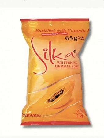 SILKA Papaya Whitening Herbal Soap 65g